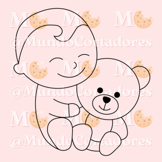 baby shower cutter stamp - cookies mundocortadores cookie fondant art bakery icyng cutters babyshower babylove babycutter babycookie 3d print model - Mito3D