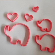 bebê chuveiro elefantes cortadores 3d print model - Mito3D