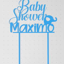 baby shower maximo home ornament topper maximum babyshower cake 3d print model - Mito3D