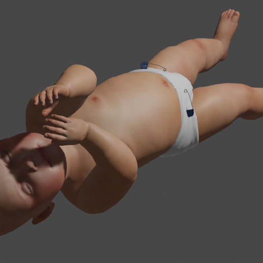 bebé dormido dormir 3D print model - Mito3D