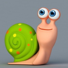 baby snail home 3d print model - Mito3D