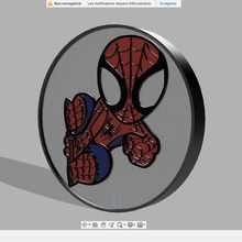 baby spiderman lamp marvel 3d print model - Mito3D