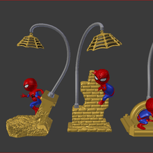 bébé spiderman lampes modulaires de l'impression 3d la maison bande dessinée luminaire les lumières lumière des spider-man 3d print model - Mito3D