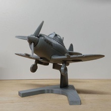 baby spitfire art airplane wwii ww2 aircraft warbird toy 3d print model - Mito3D