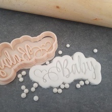 bambino francobollo taglierina doccia biscotto fondente 3d print model - Mito3D