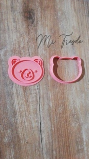 bambino orsacchiotto orso viso taglierina pennarello vari foresta animali taglio francobollo 3d print model - Mito3D