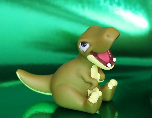 bebê tiranossauro brinquedo estatueta floresta animal 3d print model - Mito3D