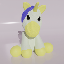 baby unicorn - art toys gift cute 3d print model - Mito3D
