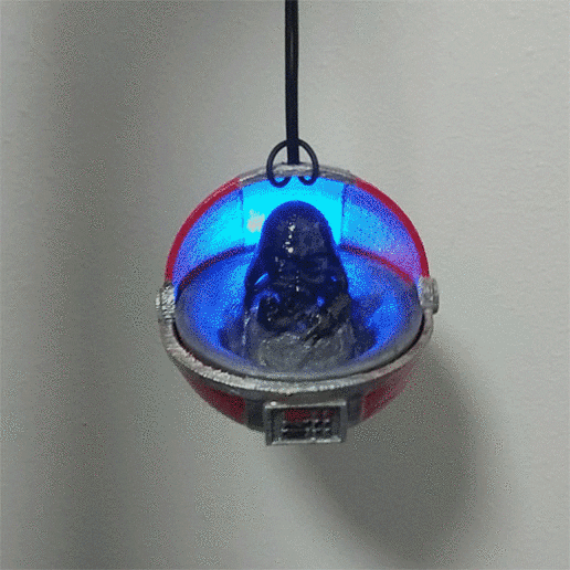 baby vadar christmas led ornaments home yoda star wars 3D print model - Mito3D