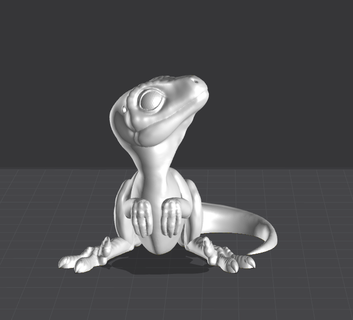 bebê velociraptor arte dinossauro animal 3d print model - Mito3D