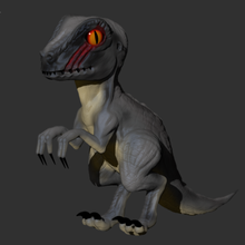bebê velociraptor brinquedos brinquedo dinossauro jurássico parque mundo 3d print model - Mito3D