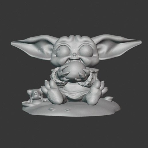 baby yoda Spiel star wars Mandalorianer Kröte Frosch 3D print model - Mito3D