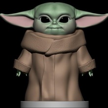 Baby Yoda Spiel Star Kriege Spielzeug Zahl Statue Meister Kinder Mandalorianer 3d print model - Mito3D