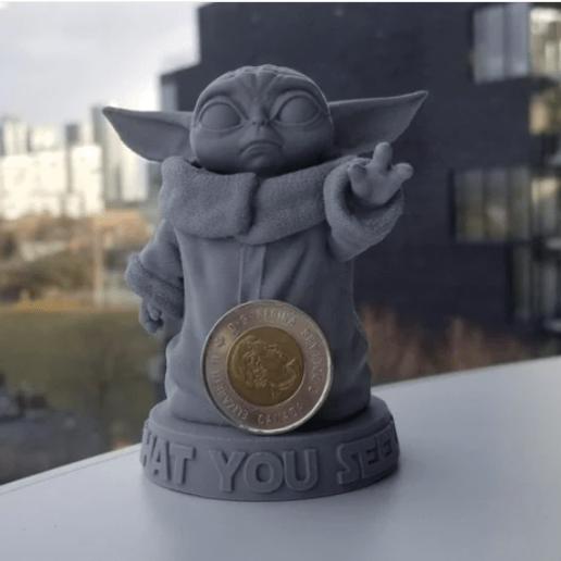 bebek Yoda oluk Yıldız Savaşları 3D print model - Mito3D