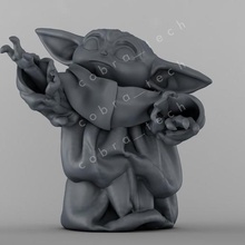 baby yoda art 3dsculpture 3dprint 3dprintable 3dmodel 3dart mandalorian starwars babyyoda 3d print model - Mito3D