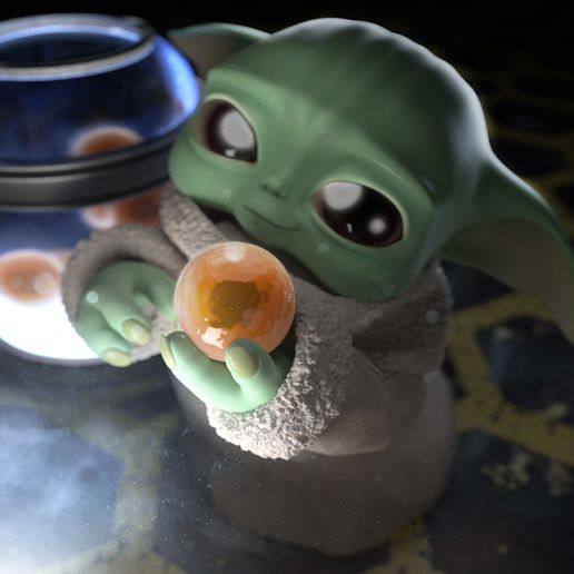 baby yoda game star wars cute grogu mandalorian 3D print model - Mito3D