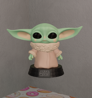 bebek Yoda star savaşlar banyo Şirin 3d print model - Mito3D