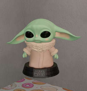 Baby Yoda Baby Yoda Yoda Star Kriege Badezimmer Yoda niedlich Yoda 3d print model - Mito3D