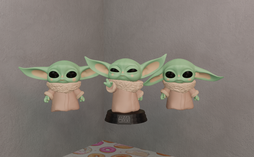 bebek Yoda Şirin bebek Yoda Şirin bebek Yoda Yoda star savaşlar banyo Yoda 3d print model - Mito3D