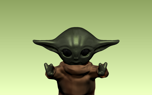 Baby Yoda 3d print model - Mito3D