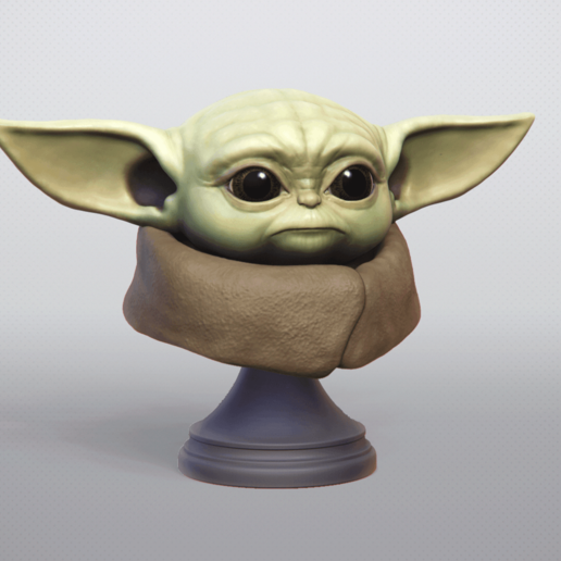 baby yoda - star wars mandaloriane stampabile modello 3d art figurine miniature fett boba il laser jedi sci fi master spada skywalker vader scifi carattere carino starwars di babyyoda 3D print model - Mito3D