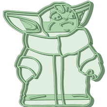 baby yoda 2 cookie cutter tool 3d print model - Mito3D