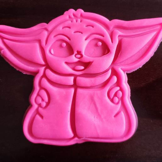 bebê yoda biscoito cortador Guerra Estrelas galletas 3D print model - Mito3D