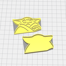 baby yoda cookie cutter tool 3d print model - Mito3D