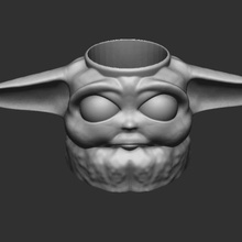 baby yoda cup matte home star wars kitchen mate coffe 3d print model - Mito3D