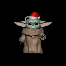 Baby Yoda Dekoration Weihnachten Baum Spiel Spielzeug Mandalorianer Star Kriege 3d print model - Mito3D
