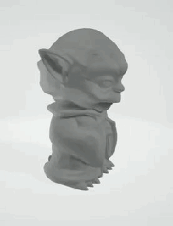 bambino yoda eco punto accendere amazon alexa 3d print model - Mito3D
