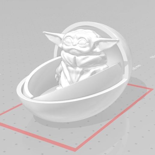 bébé yoda sa lando art 3D print model - Mito3D