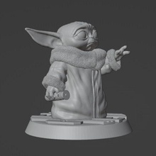 bebek Yoda Jedi 3d print model - Mito3D
