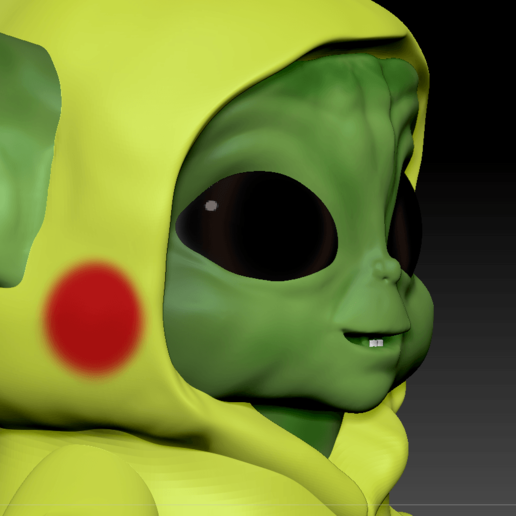 bebek yoda pikachu çeşitli pokemon starwars disney mandalorian 3D print model - Mito3D