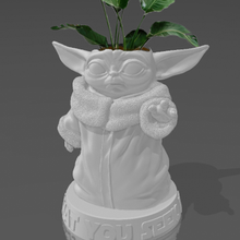 bambino yoda pentola vaso fiori stella guerre grogus fiore 3d print model - Mito3D