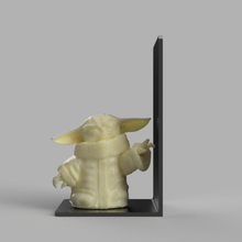 bambino yoda scultura reggilibri 3d print model - Mito3D