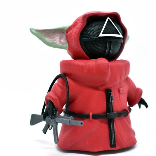 bébé yoda calamar Jeu 3D print model - Mito3D