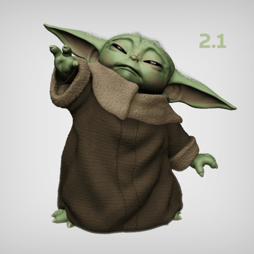 bebê yoda usando a força arte presente natal lando léia luke jogos-brinquedos o verde mando mandalorianas sabre de luz escultura brinquedos jogos sith jedi rebelde império vader darth edm xwing r2d2 poe finn rey obi-wan obiwan anakin estrela guerras starwars babyyoda 3D print model - Mito3D