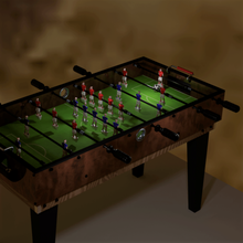 babyfoot jogo jogos futebol de mesa brinquedo 3d print model - Mito3D