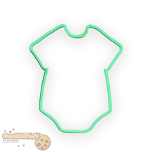 babygros cookie cutter silhouette baby romper mameluco dress shirt bebe para 3d print model - Mito3D