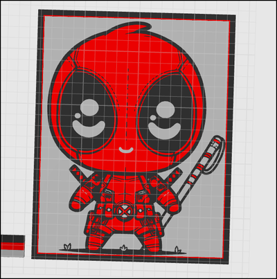 babypool l ght box home deadpool 3d print model - Mito3D