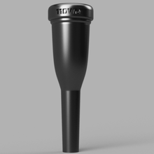 bach 11dw megatone based trumpet mouthpiece custom musical high record 3d print model - Mito3D