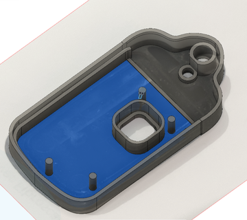 back control case corolla 2013 3d print model - Mito3D