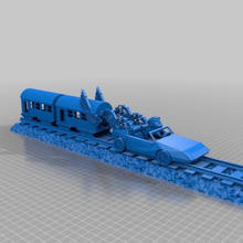back future delorian train art sculptures 3d print model - Mito3D