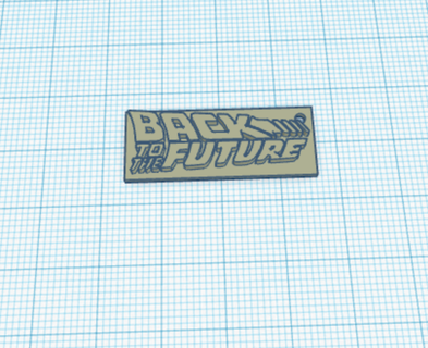 back future keychain 3d print model - Mito3D