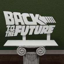 back future logo art signs logos time machine stand sign mcfly marty dmc delorean backtothe awesomea awesome 3dpicks 3d print model - Mito3D