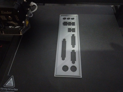 back plate base plate veneer pc chapa plate rear plate mother spare part pc cabinet  3d print model - Mito3D