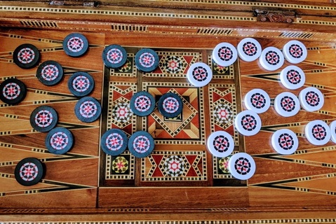 backgammon chips games 3d print model - Mito3D