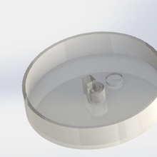 rétroéclairé Coaster verre pose LED éclairé batterie joueur jeu 3d print model - Mito3D