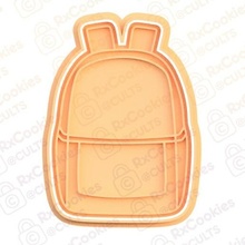 backpack cookie cutter set stamp cookies cook home cithen cutters school briefcase student 3d print model - Mito3D